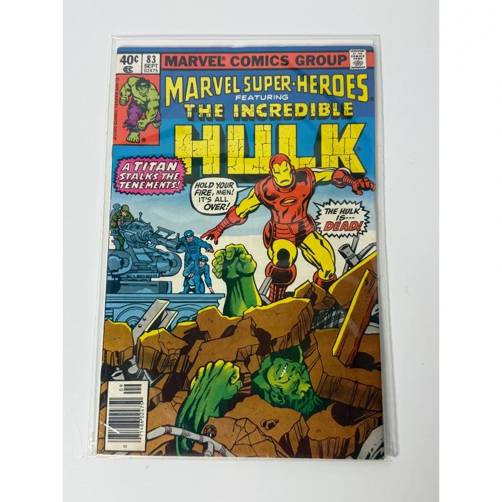 Marvel Super Heroes Featuring The Incredible Hulk 83 Iron Man Sept 1979 Comic